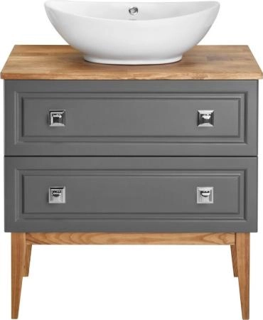 Тумба под раковину ASB-Woodline Каталина 80 "Grey"