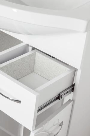 Тумба под раковину Style Line Эко Фьюжн 80 (2 ящ.) напольная с ящиками, белая