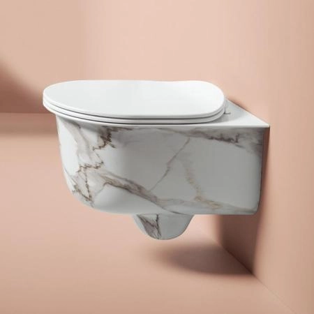 Artceram Chic Унитаз подвесной 38х53см., безободковый, цвет: calacatta