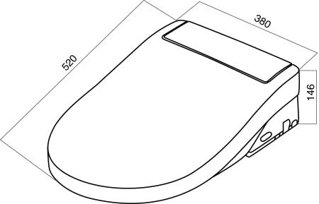 Электронная крышка-биде AM.PM CCC7851WH