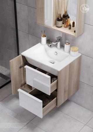 Тумба под раковину AQUATON Бостон 60 дуб эврика 1A252501BN010
