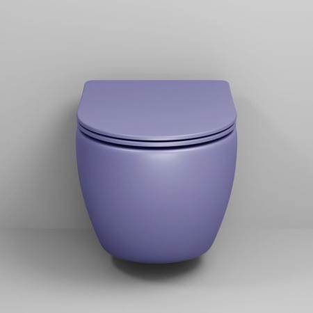 Унитаз Grossman GR-4455LIMS Color (485*365*360) ФИОЛЕТОВЫЙ МАТОВЫЙ подвесной Безободковый