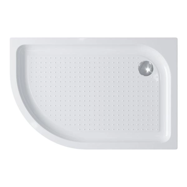 Поддон для душа BelBagno 100x80 асимметричный акрил TRAY-BB-RH-100/80-550-15-W-R