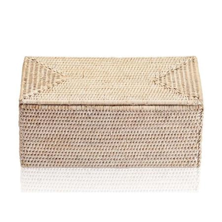 Decor Walther Basket UTBMD Универсальная коробка 30x15.5x14см, с крышкой, настольная, цвет: ротанг светлый