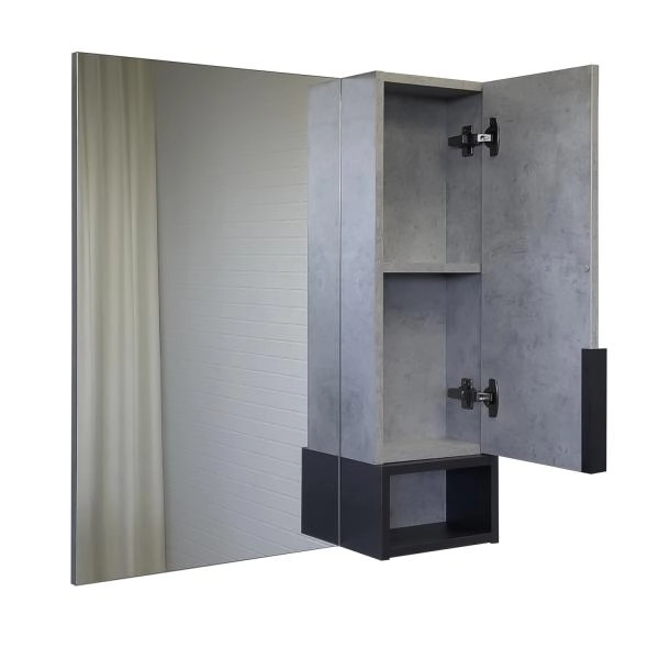 Зеркало-шкаф Comforty Франкфурт-75 00-00011079 бетон светлый