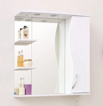 Зеркальный шкаф Style Line Амелия 75 со светом
