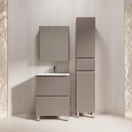 Тумба с раковиной Style Line Марокко 60 ЛС-00002494 напольная тауп темный