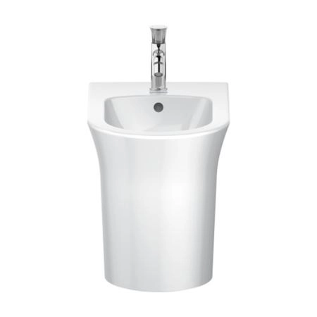 Duravit White Tulip Биде напольное 37x58х42 см, с переливом, с 1 отв., цвет: белый