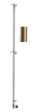 Margaroli Arcobaleno полотенцесушитель электрический  1685х125 мм цвет Brushed Warm Bronze pvd (gessi 726)