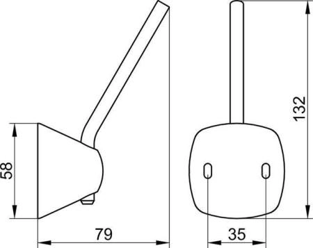 Держатель запасного рулона KEUCO CITY.2 02763010000 хром