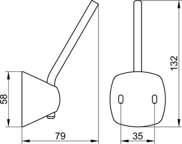 Держатель запасного рулона KEUCO CITY.2 02763010000 хром