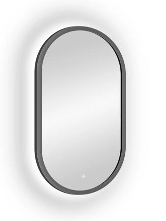 Зеркало Континент Prime standart 450x800 серый ЗЛП1079 с подсветкой