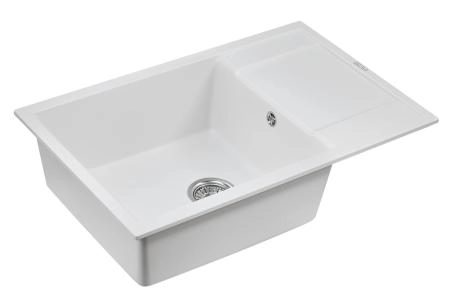 Кухонная мойка Paulmark VERLASS PM317850-WH белый 780х500 кварцевая