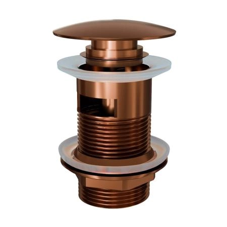 Донный клапан KNOTLOR BM9011RB, с переливом бронза