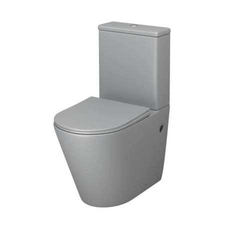Унитаз Grossman GR-4480GLMS Color (620*365*810) СВЕТЛО-СЕРЫЙ МАТОВЫЙ напольный Безободковыйс