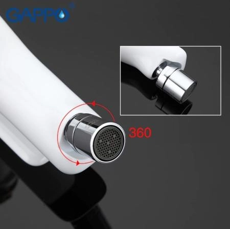 Смеситель Gappo G5048 для биде белый/хром