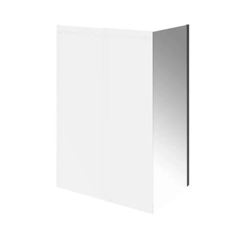 Kerama Marazzi Cristallo Душевая боковая панель 100х210см, цвет: черный матовый