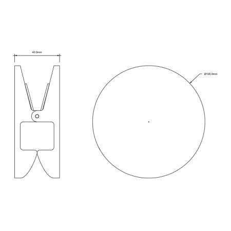Decor Walther Pinch R/L Крючок/зажим, цвет: хром