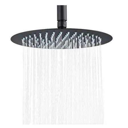 Верхний душ BERGES VENTAS R BLACK 74004 25 см, черный матовый