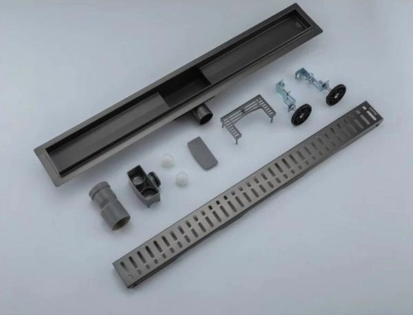 Душевой трап Gappo G88007-39 оружейная сталь 800x70