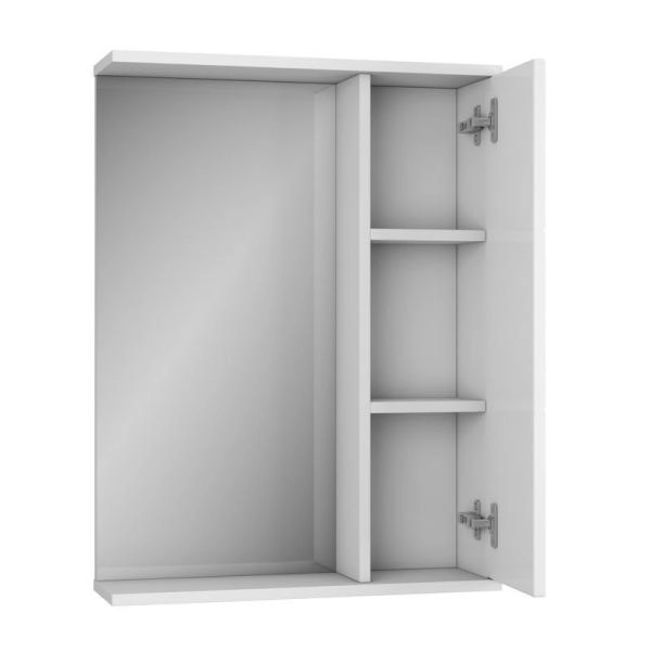 Зеркало-шкаф UNCORIA Рейн 55 см белое (без эл)