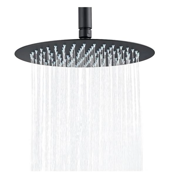 Верхний душ BERGES VENTAS R BLACK 74004 25 см, черный матовый