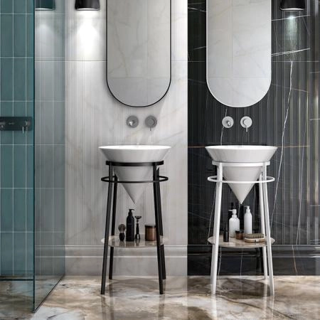 Металлическая структура Kerama Marazzi CONO КОНО CO.44\WHT.M напольная 44, белая матовая