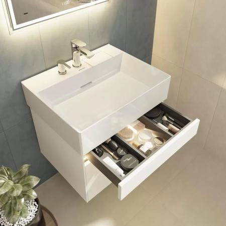 Тумба Kerama Marazzi LOGICA ЛОДЖИКА LOG.60.2\WHT подвесная 2 ящика 60 см, белоснежный