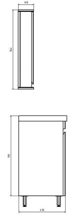 Тумба ASB-Mebel Марко 60-2.1 напольная белый/дуб золотой