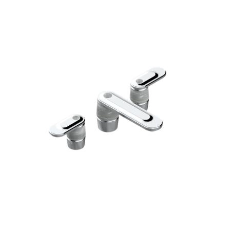 THG CORVAIR A MANETTES FIOR DI BOSCO Смеситель для раковины на 3 отверстия, с донным клапаном, цвет: хром