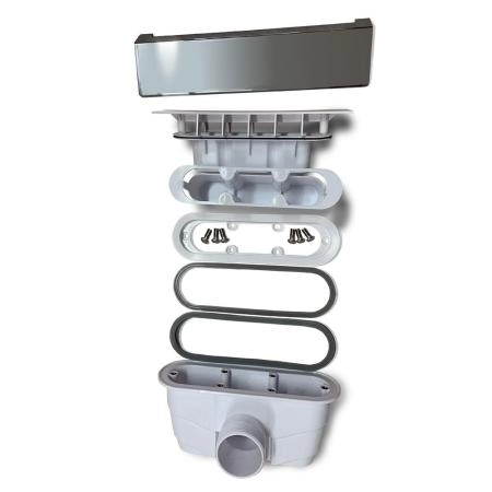 Сифон для душевых поддонов RGW Q10-C (хром)  03241100-10