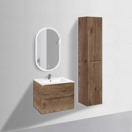 Тумба под раковину Vincea Mia 700 подвесная, 2 выкатных ящика soft close, V.Oak