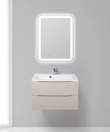 Тумба под раковину Belbagno MARINO Bianco Opaco подвесная 750x450x500 MARINO-750-2C-SO-BO-P