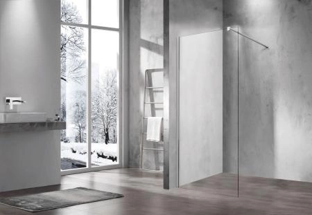 Душевая перегородка Vincea Walk-In VSW-1H100CL,1000*2000, хром, стекло прозрачное
