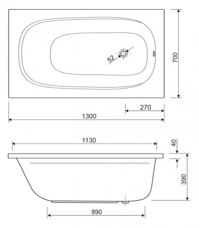 Ножки для ванны Cezares LEG-KIT-100 универсальные