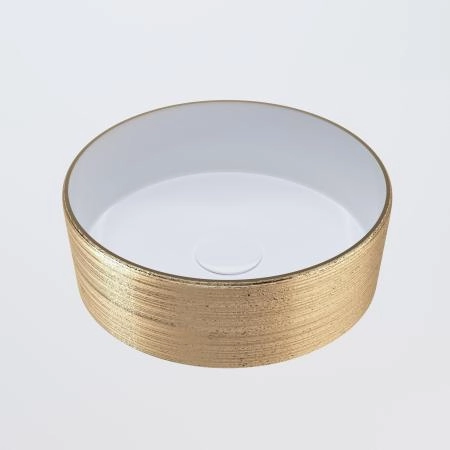 Раковина Grossman GR-5010GW (355*355*115) бело-золотая