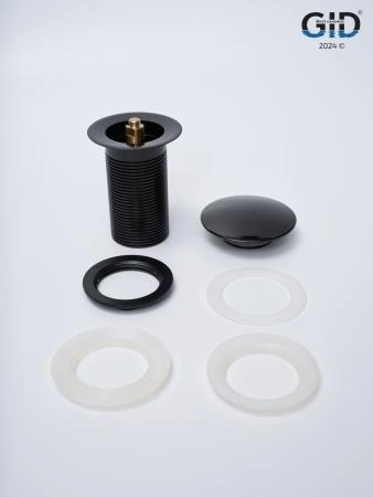 Донный клапан Gid без перелива G-54BL 76601K черный глянцевый 7x7x10