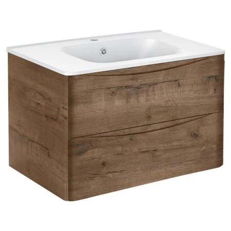 Тумба под раковину Vincea Paola 800 подвесная, 2 выкатных ящика soft close, V.Oak