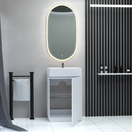 Тумба SANVIT Рольф мини 3d  59 напольная Белый без раковины