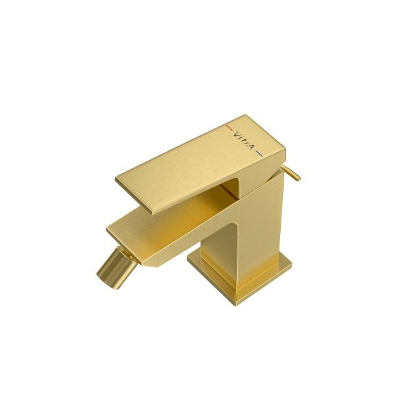 Смеситель VitrA Minimax Square  A4372625EXP однорычажный брашированное золото латунь