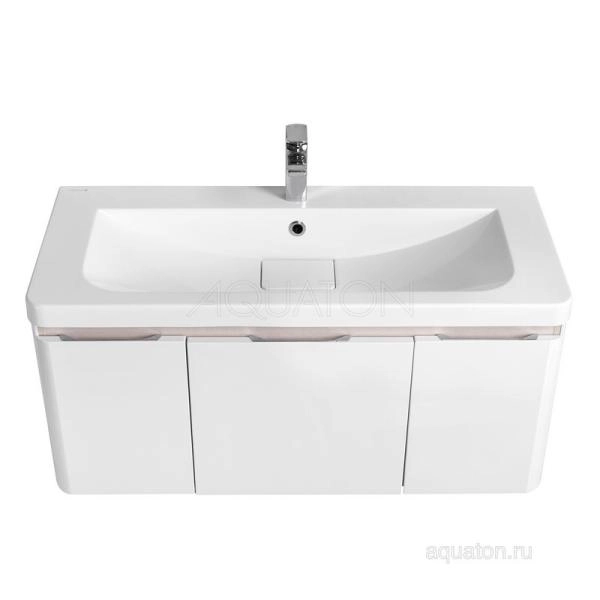 Тумба под раковину Aquaton Шерилл 1A206301SH010 105 с ящиком,белого цвета