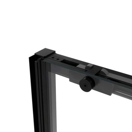Душевая дверь Vincea Slim Soft VDS-1SS100CLB, 1000, черный, стекло прозрачное