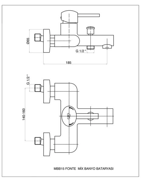 Смеситель для ванны GPD FONTE MBB15 хром