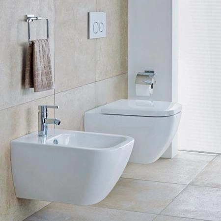 Duravit Happy D.2 Унитаз подвесной 36.5х54см., с вертикальным смывом, вкл. крепление Durafix, с покрытием WonderGliss, цвет: белый
