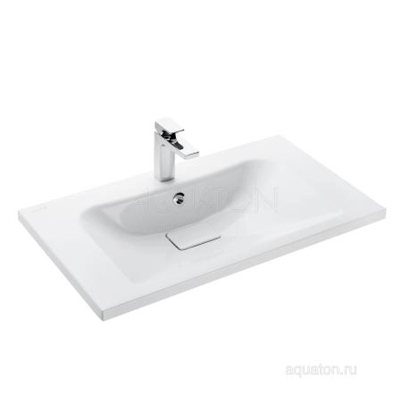 Тумба с раковиной Aquaton Брук 80 1A202001BCDF0 дуб феррара