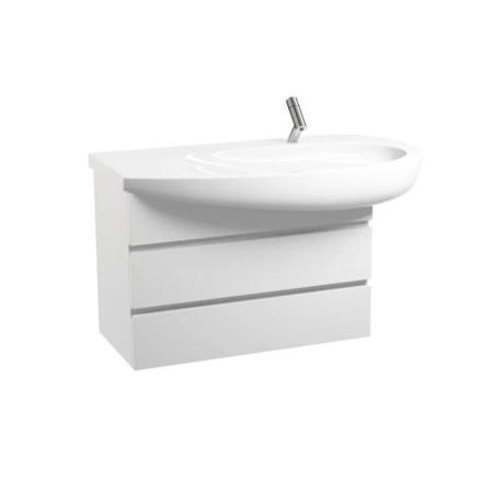 Laufen Alessi One Тумба с раковиной, 90х50см, 2 ящика, подвесная, покрытие LLC, цвет: белый