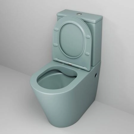 Унитаз Grossman GR-4480MNMS Color (620*365*810) МЯТНЫЙ МАТОВЫЙ напольный Безободковый