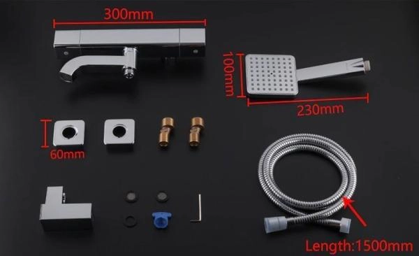 Смеситель Gappo G3291 для ванны термостат хром