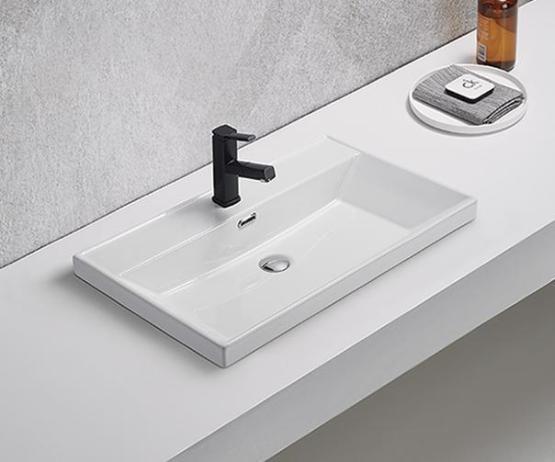 Раковина Gid 5560s встраиваемый 61 Белый