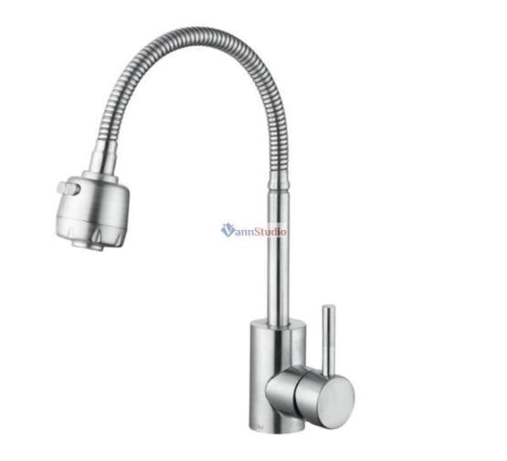 Смеситель для кухни Frap F44899-1 с краном для фильтр/воды сатин